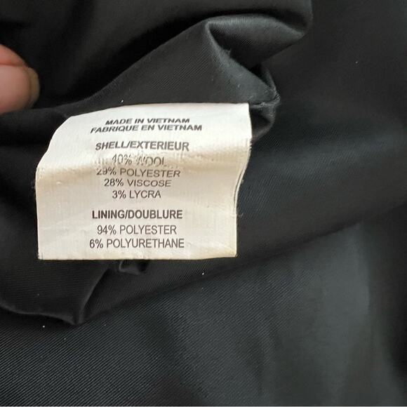 Theory Colette Charcoal Gray Wool Blend Sheath Dress Size 2 - Picture 11 of 14